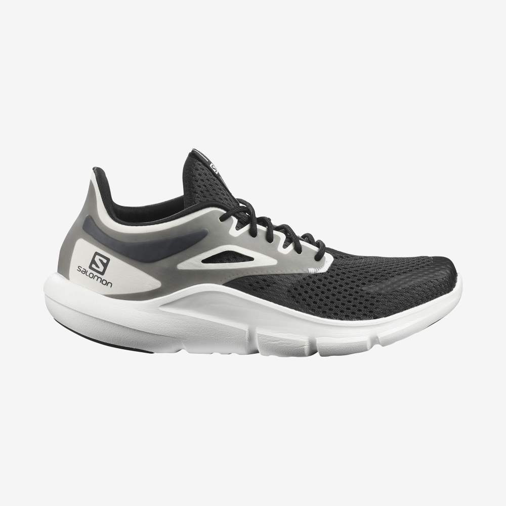 Black White Salomon Predict Mod Men's Running Shoes | 129846MSF