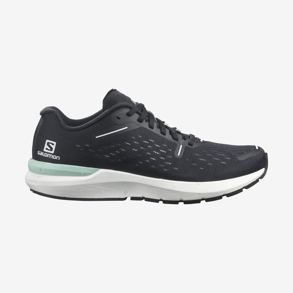 Black White Salomon Sonic 4 Balance Men's Running Shoes | 126589NJV