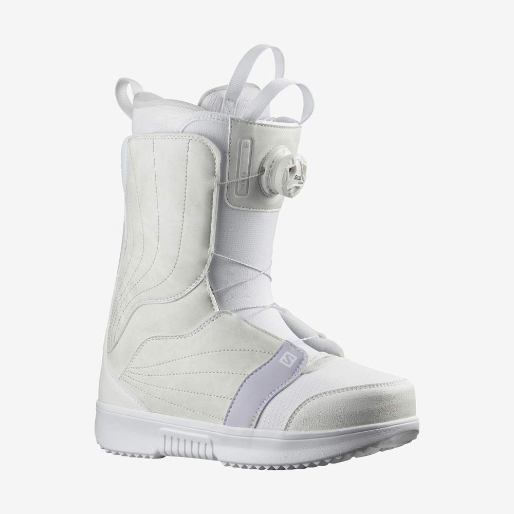 White Salomon Pearl Boa White Women's Snow Boots | 854361YPC